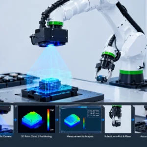 High precision 3D structured light camera for robotic guidance and positioning
