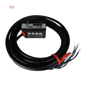 Compact laser displacement sensor with digital display and RS485 communication cable